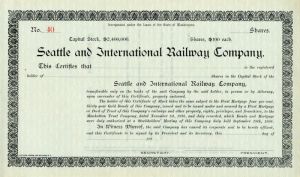 Seattle and International Railway Company