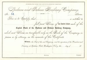 Spokane and Palouse Railway Co. - Northern Pacific Archive