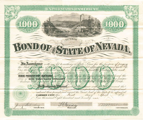 Bond of the State of Nevada