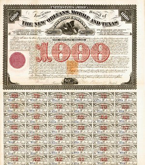 New Orleans, Mobile and Texas Railroad - Bond