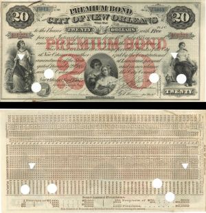 City of New Orleans $20 - Obsolete Paper Money