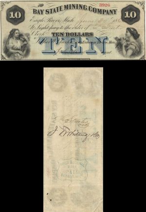 Bay State Mining Co. $10 - Obsolete Notes - SOLD