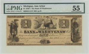 Bank of Washtenaw $1 - Obsolete Notes