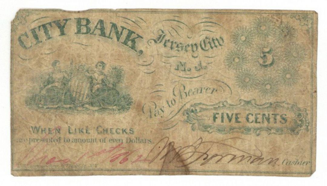 5 Cents Notes -  Obsolete Paper Money