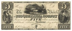 5 Dollars Notes -  Obsolete Paper Money