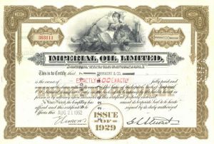 Imperial Oil Ltd - Stock Certificate