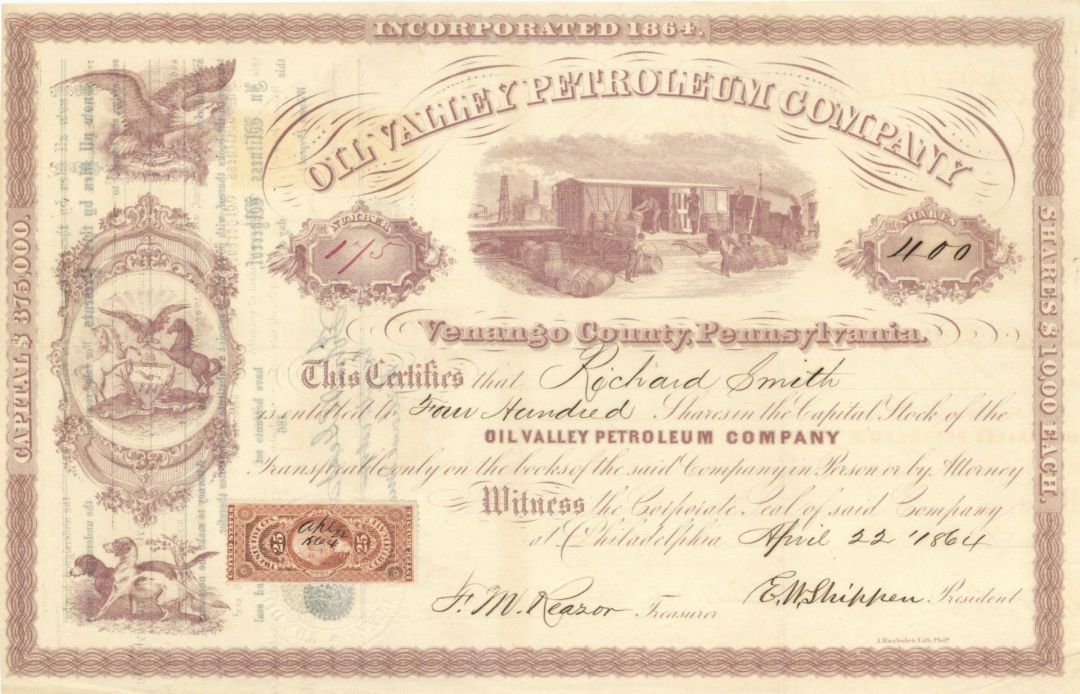 Oil Valley Petroleum Co. - Stock Certificate