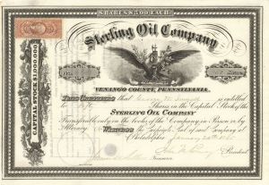 Sterling Oil Co. - Stock Certificate (Uncanceled)
