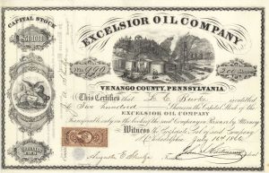 Excelsior Oil Co. - Stock Certificate