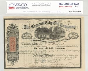 Crescent City Oil Co. - Stock Certificate