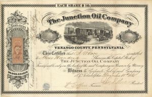 Junction Oil Co. - Stock Certificate