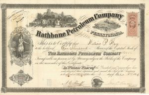 Rathbone Petroleum Co. of Pennsylvania - Stock Certificate