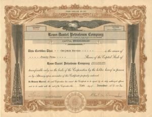 Rowe-Daniel Petroleum Co. - Stock Certificate