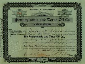 Pennsylvania and Texas Oil Co.