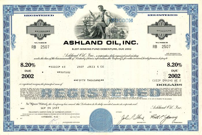 Ashland Oil, Inc. - $50,000 Bond