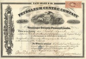 Petroleum Centre  Co. - Stock Certificate
