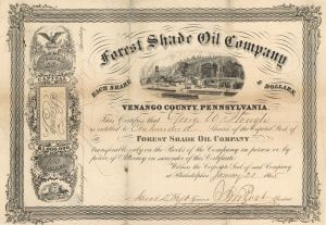 Forest Shade Oil Co. - Stock Certificate