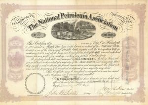 National Petroleum Assoc. - Stock Certificate