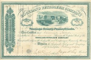 Rockland Petroleum Co. - Stock Certificate