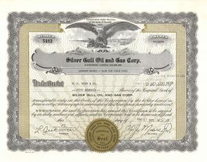 Silver Gull Oil and Gas Corp. - Stock Certificate