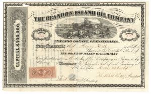 Brandon Island Oil Company - Stock Certificate