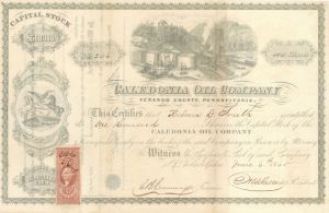 Caledonia Oil Co. - Stock Certificate