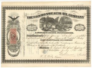 Commonwealth Oil Co. - Stock Certificate