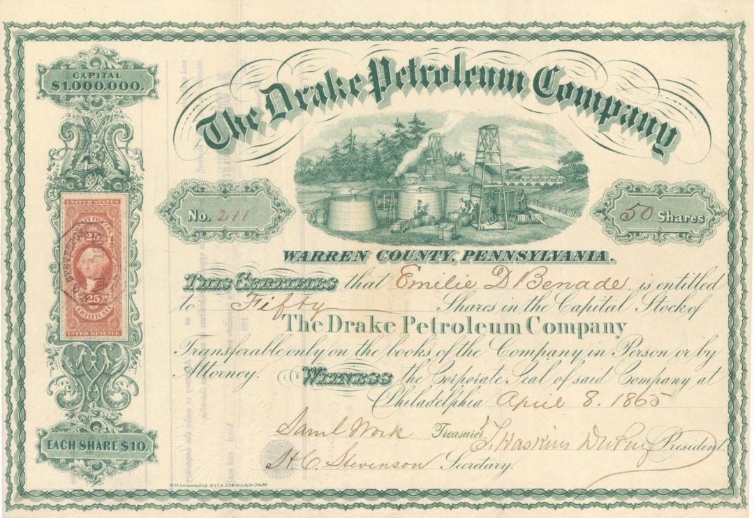 Drake Petroleum Co. - Stock Certificate