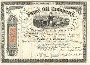 Fame Oil Co. - Stock Certificate