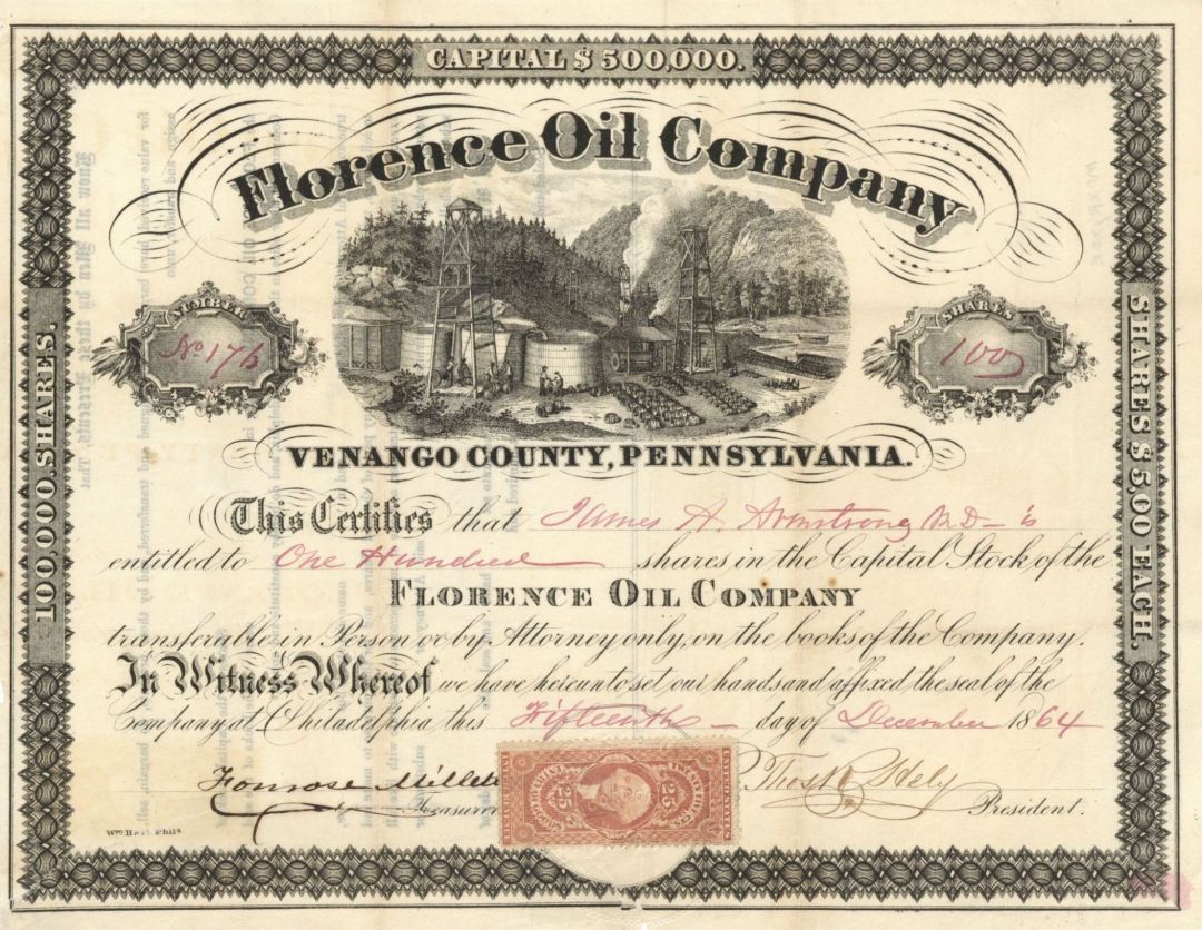 Florence Oil Co. - Stock Certificate