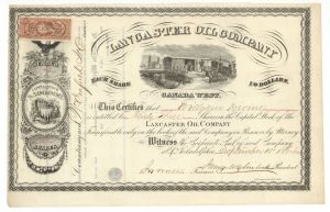 Lancaster Oil Co. - Stock Certificate