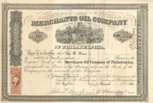 Merchants Oil Co. of Philadelphia - Stock Certificate