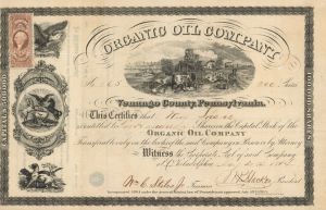 Organic Oil Co. - Stock Certificate