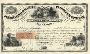 Pennsylvania Oil Creek Petroleum Co. - Stock Certificate