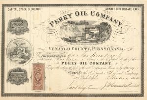 Perry Oil Co. - Stock Certificate