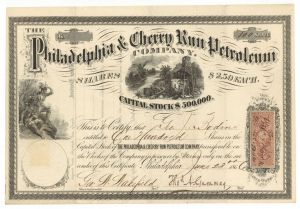 Philadelphia and Cherry Run Petroleum Co. - Stock Certificate