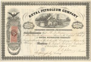 Royal Petroleum Co. - Stock Certificate