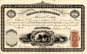 Tarr Homestead Oil Co. - Stock Certificate
