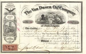 Van Dusen Oil Co. - Stock Certificate