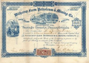 Witherup Farm Petroleum and Mining Co. - Stock Certificate