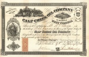 Calf Creek Oil Co. - Stock Certificate