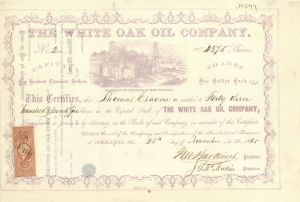 White Oak Oil Co. - Stock Certificate