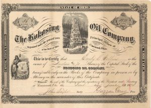 Kokosing Oil Co. - 1874 dated Stock Certificates