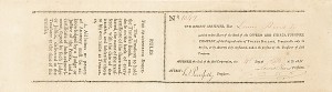 Owego and Ithaca Turnpike Co. - Stock Certificate