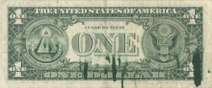 Paper Money Error - Ink Smear at Back - Currency