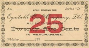 Twenty Five Cents U.S. Paper Money