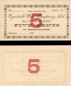 Five Cents U.S. Paper Money