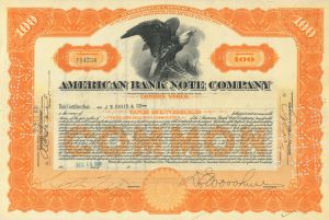 American Banknote Co. - Stock Certificate