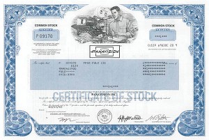 Panavision  - Stock Certificate
