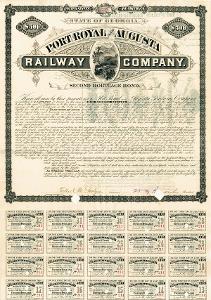 Port Royal and Augusta Railway - Bond